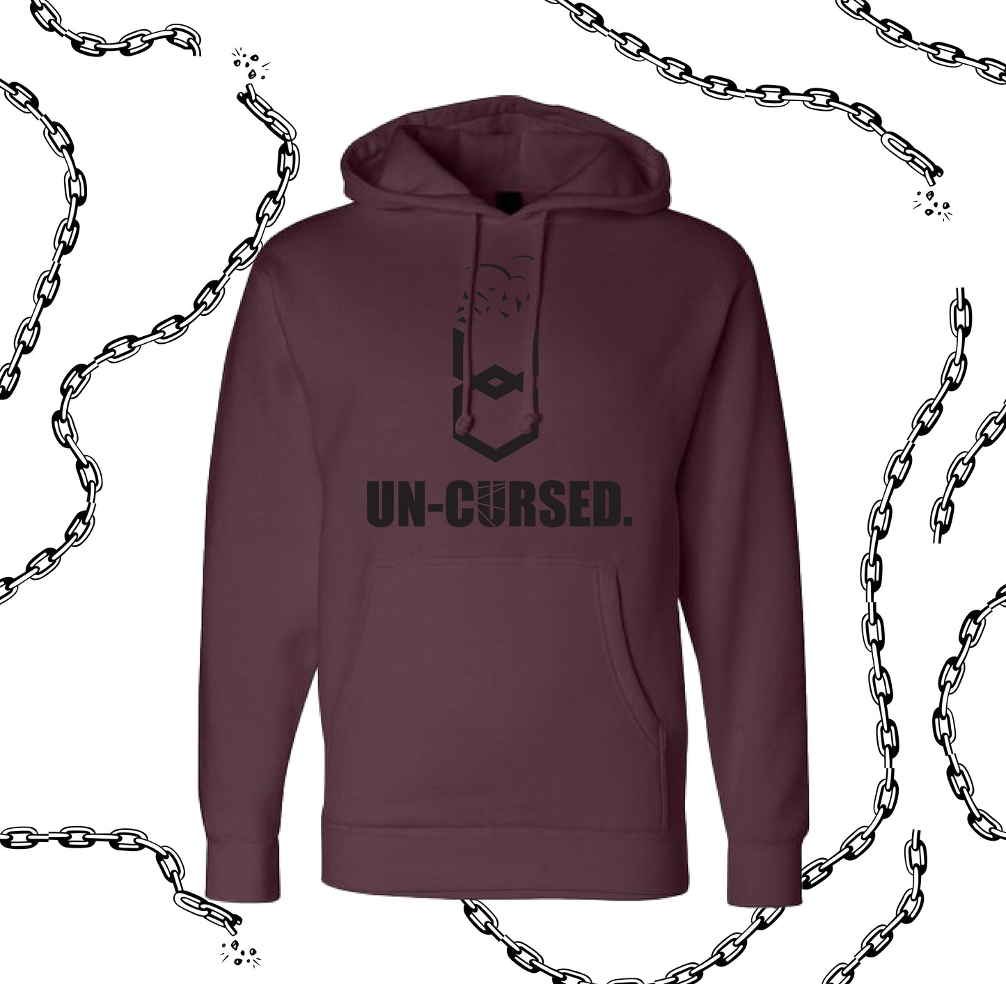 Maroon - Un-Cursed Hoodie