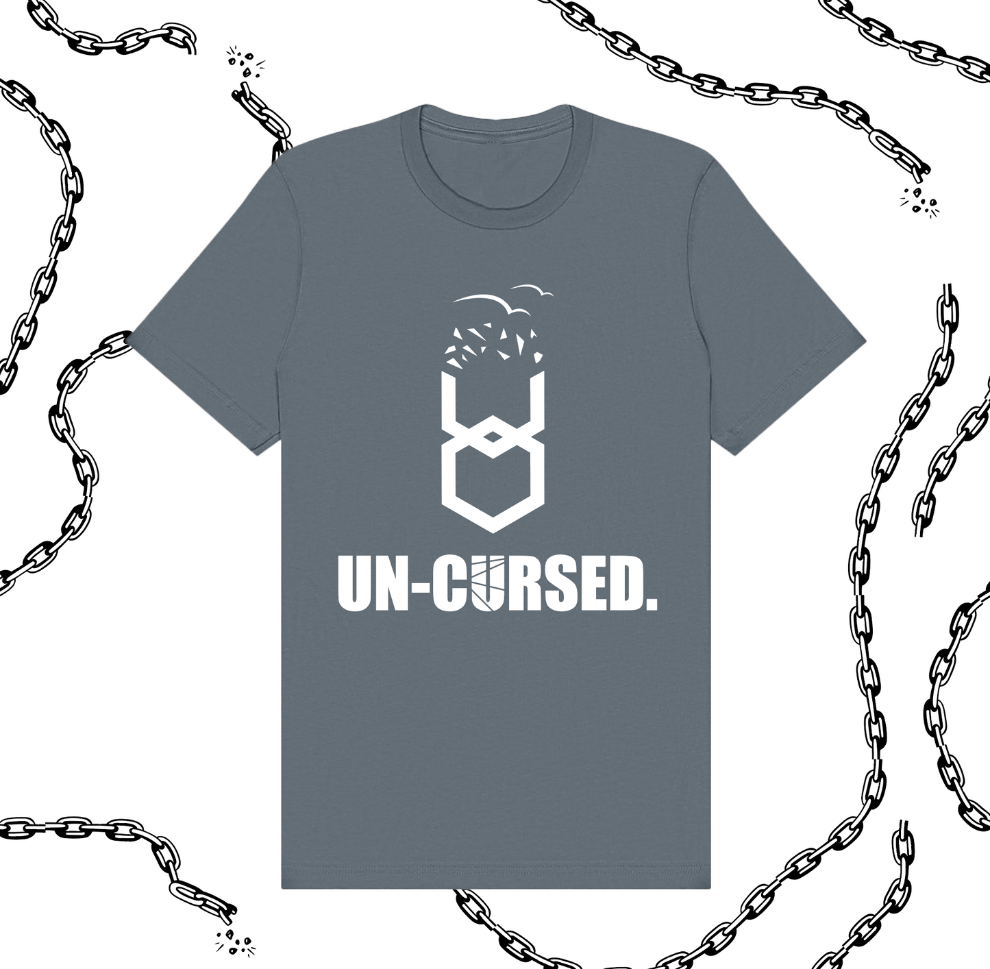 Steel Blue Un-cursed Tee